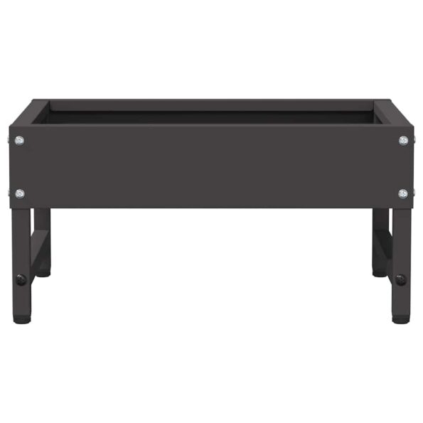 vidaXL Krmítko pre vtáky Čierna 80 x 28 x 13.5 cm Studenokoľajná oceľ – Obrázok 5