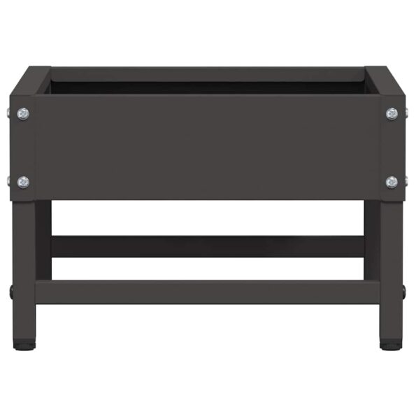 vidaXL Krmítko pre vtáky Čierna 80 x 28 x 13.5 cm Studenokoľajná oceľ – Obrázok 6
