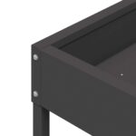 vidaXL Krmítko pre vtáky Čierna 80 x 28 x 13.5 cm Studenokoľajná oceľ – Obrázok 7
