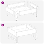 vidaXL Krmítko pre vtáky Čierna 80 x 28 x 13.5 cm Studenokoľajná oceľ – Obrázok 9
