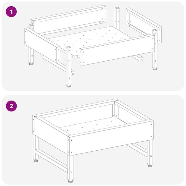 vidaXL Krmítko pre vtáky Čierna 80 x 28 x 13.5 cm Studenokoľajná oceľ – Obrázok 9