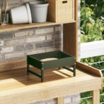 vidaXL Krmítko pre vtáky Olivová zelená 80 x 28 x 13.5 cm – Obrázok 4