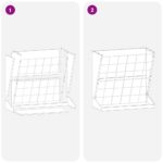 vidaXL Feeder na seno Olivová zelená 71 x 33 x 70 cm – Obrázok 11