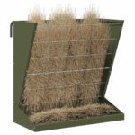 vidaXL Feeder na seno Olivová zelená 71 x 33 x 70 cm – Obrázok 3