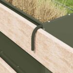 vidaXL Feeder na seno Olivová zelená 71 x 33 x 70 cm – Obrázok 4