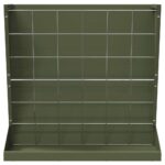 vidaXL Feeder na seno Olivová zelená 71 x 33 x 70 cm – Obrázok 5