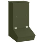 vidaXL Feeder pre prasatá Olivová zelená 55 x 38 x 76 cm – Obrázok 2