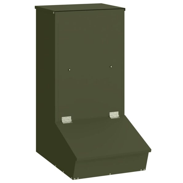 vidaXL Feeder pre prasatá Olivová zelená 55 x 38 x 76 cm – Obrázok 2