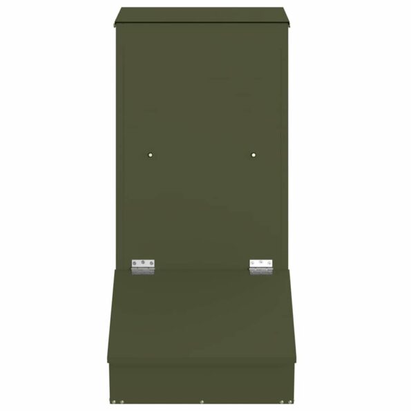 vidaXL Feeder pre prasatá Olivová zelená 55 x 38 x 76 cm – Obrázok 4