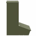vidaXL Feeder pre prasatá Olivová zelená 55 x 38 x 76 cm – Obrázok 5
