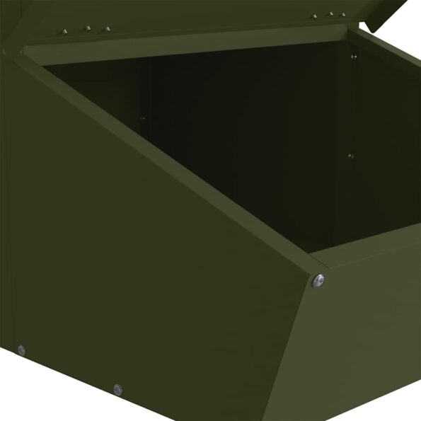 vidaXL Feeder pre prasatá Olivová zelená 55 x 38 x 76 cm – Obrázok 7