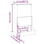 vidaXL Feeder pre prasatá Čierna 55 x 51 x 91.5 cm Studenokoľajná oceľ – Obrázok 13