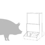 vidaXL Feeder pre prasatá Strieborná 55 x 51 x 91.5 cm – Obrázok 9