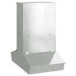 vidaXL Feeder pre prasatá Strieborná 82 x 51 x 91,5 cm – Obrázok 2