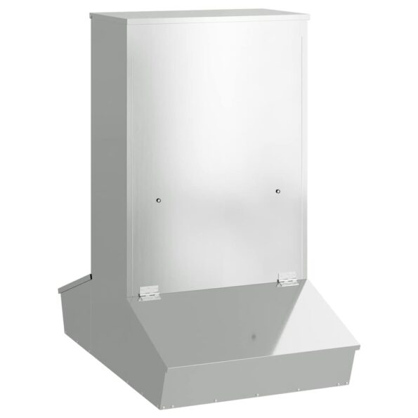 vidaXL Feeder pre prasatá Strieborná 82 x 51 x 91,5 cm – Obrázok 2