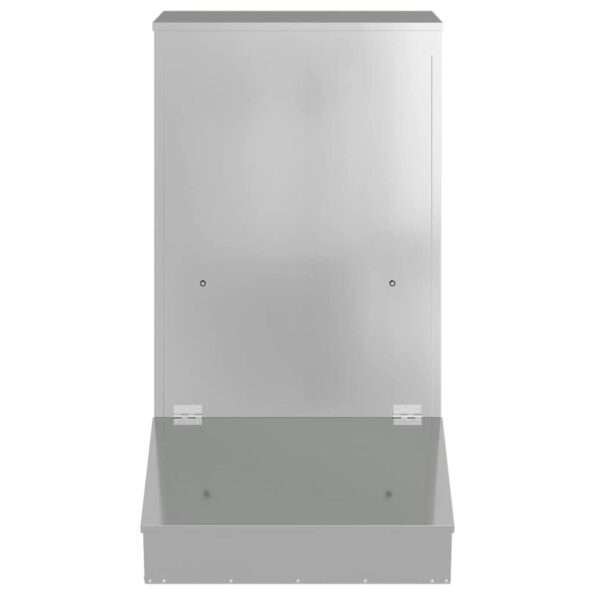 vidaXL Feeder pre prasatá Strieborná 82 x 51 x 91,5 cm – Obrázok 4