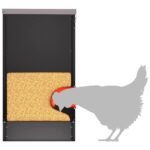 vidaXL Kŕmidlo pre kurčatá Čierna 60,5 x 29 x 51 cm – Obrázok 8