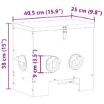 vidaXL Kŕmidlo pre kurčatá Čierna 40,5 x 25 x 38 cm – Obrázok 10