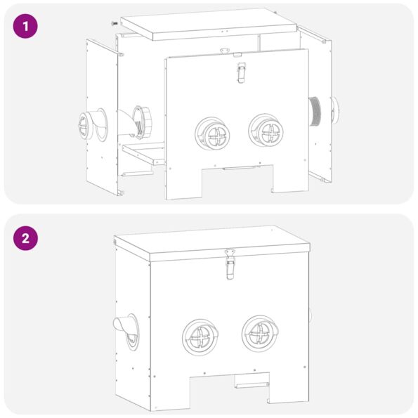 vidaXL Kŕmidlo pre kurčatá Strieborná 40,5 x 25 x 38 cm – Obrázok 10