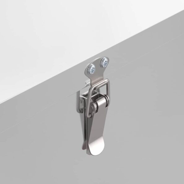 vidaXL Kŕmidlo pre kurčatá Strieborná 40,5 x 25 x 38 cm – Obrázok 7