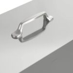 vidaXL Kŕmidlo pre kurčatá Strieborná 41,5 x 20,5 x 33 cm – Obrázok 7