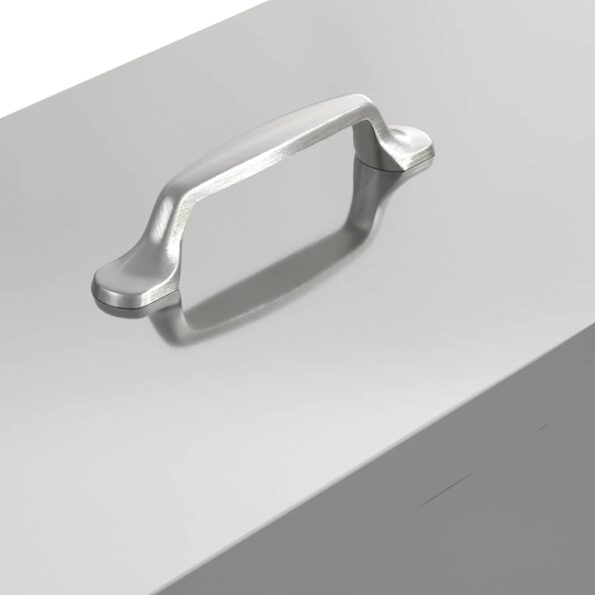 vidaXL Kŕmidlo pre kurčatá Strieborná 41,5 x 20,5 x 33 cm – Obrázok 7
