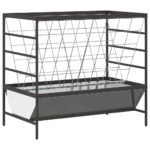 vidaXL Kŕmidlo pre hospodárske zvieratá Strieborná 100 x 60 x 90 cm – Obrázok 2