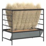 vidaXL Kŕmidlo pre hospodárske zvieratá Strieborná 100 x 60 x 90 cm – Obrázok 3