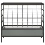 vidaXL Kŕmidlo pre hospodárske zvieratá Strieborná 100 x 60 x 90 cm – Obrázok 5