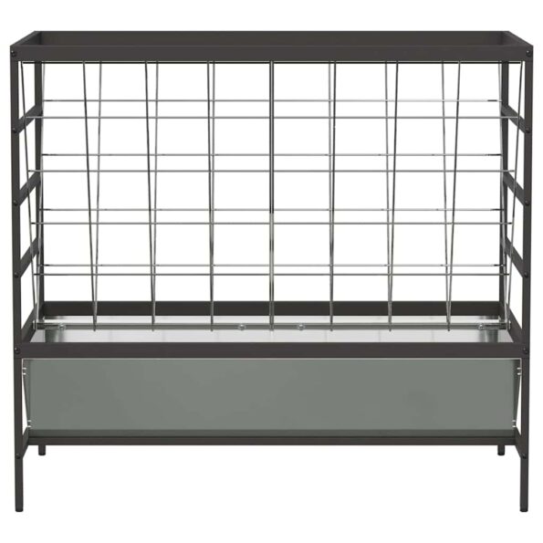 vidaXL Kŕmidlo pre hospodárske zvieratá Strieborná 100 x 60 x 90 cm – Obrázok 5