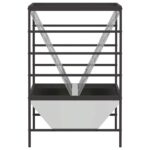 vidaXL Kŕmidlo pre hospodárske zvieratá Strieborná 100 x 60 x 90 cm – Obrázok 6