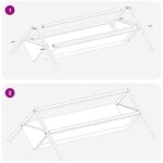 vidaXL Žľab na krmivo pre hospodárske zvieratá Čierna 111 x 76 x 38 cm – Obrázok 10