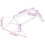 vidaXL Žľab na krmivo pre hospodárske zvieratá Čierna 111 x 76 x 38 cm – Obrázok 12