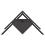 vidaXL Žľab na krmivo pre hospodárske zvieratá Čierna 111 x 76 x 38 cm – Obrázok 6