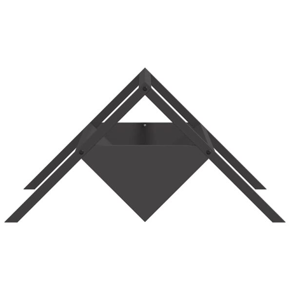 vidaXL Žľab na krmivo pre hospodárske zvieratá Čierna 111 x 76 x 38 cm – Obrázok 6