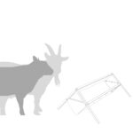 vidaXL Žľab na krmivo pre hospodárske zvieratá Čierna 111 x 76 x 38 cm – Obrázok 9