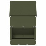 vidaXL Kŕmidlo pre kurčatá Olivová zelená 21 x 16 x 33 cm – Obrázok 4