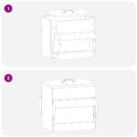 vidaXL Kŕmidlo pre kurčatá Čierna 40,5 x 45 x 41 cm – Obrázok 10