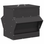 vidaXL Kŕmidlo pre kurčatá Čierna 40,5 x 45 x 41 cm – Obrázok 2