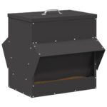 vidaXL Kŕmidlo pre kurčatá Čierna 40,5 x 45 x 41 cm – Obrázok 3