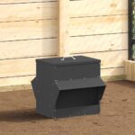 vidaXL Kŕmidlo pre kurčatá Čierna 40,5 x 45 x 41 cm – Obrázok 4