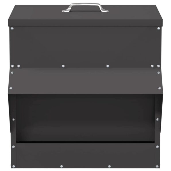 vidaXL Kŕmidlo pre kurčatá Čierna 40,5 x 45 x 41 cm – Obrázok 5