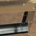 vidaXL Kŕmidlo pre kurčatá Strieborná 40,5 x 45 x 41 cm