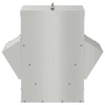 vidaXL Kŕmidlo pre kurčatá Strieborná 40,5 x 45 x 41 cm – Obrázok 6