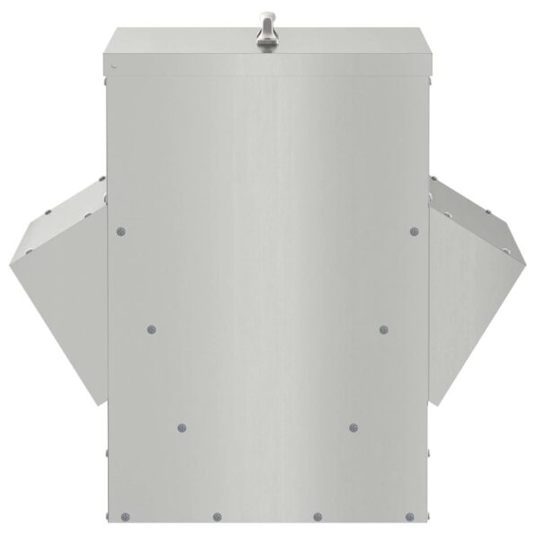 vidaXL Kŕmidlo pre kurčatá Strieborná 40,5 x 45 x 41 cm – Obrázok 6