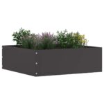 vidaXL Obrubník trávnika Čierna 40 x 40 x 13 cm Oceľ – Obrázok 2