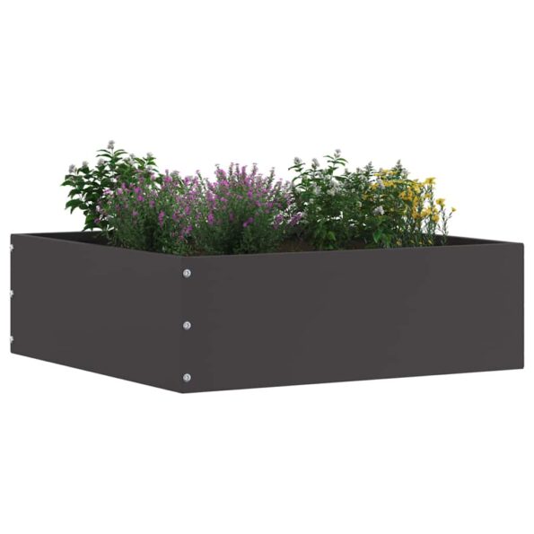 vidaXL Obrubník trávnika Čierna 40 x 40 x 13 cm Oceľ – Obrázok 2