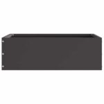 vidaXL Obrubník trávnika 6 pcs Čierna 40 x 40 x 13 cm Oceľ – Obrázok 4