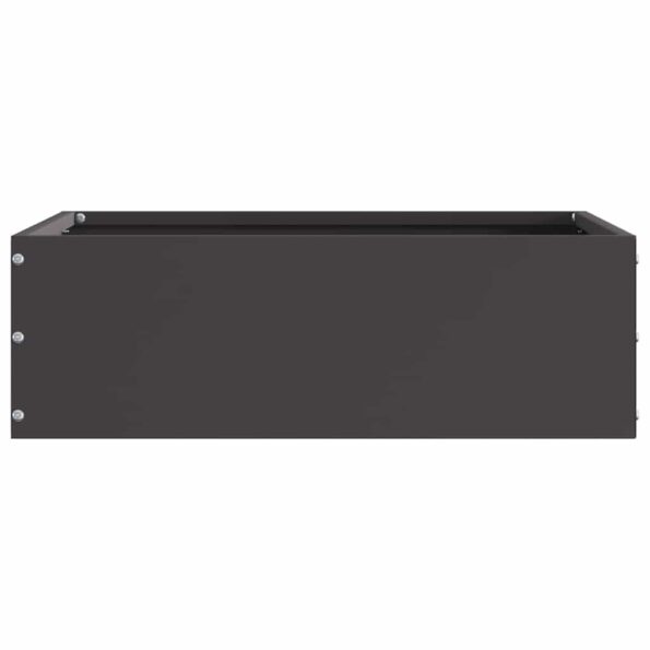 vidaXL Obrubník trávnika 6 pcs Čierna 40 x 40 x 13 cm Oceľ – Obrázok 4