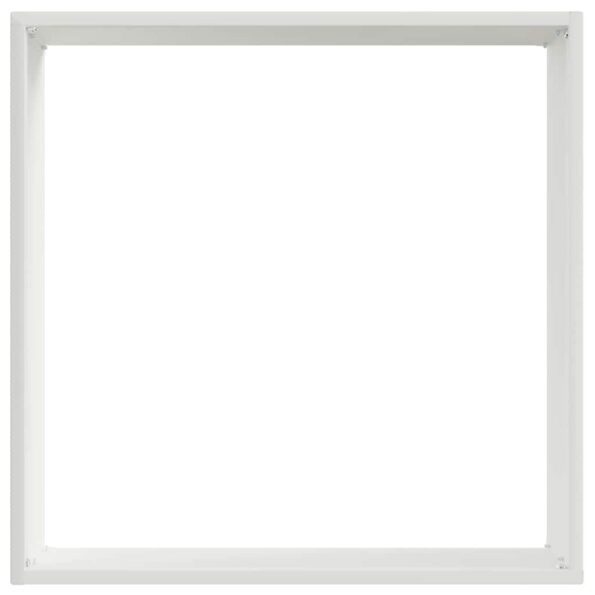 vidaXL Obrubník trávnika Biela 40 x 40 x 13 cm Oceľ – Obrázok 4